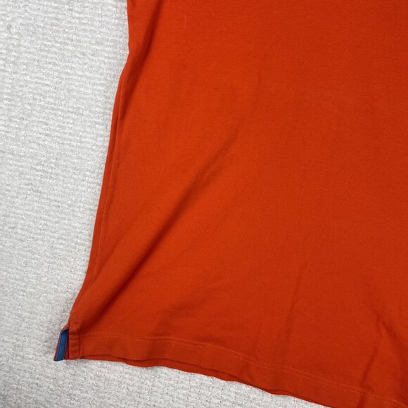 Paul & Shark Yachting Mens Sz Large Polo Orange Made in Italy - Picture 4 of 15